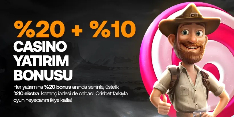 Çevrimsiz Casino %20 Yatırım Ve %10 Kayıp Bonusu