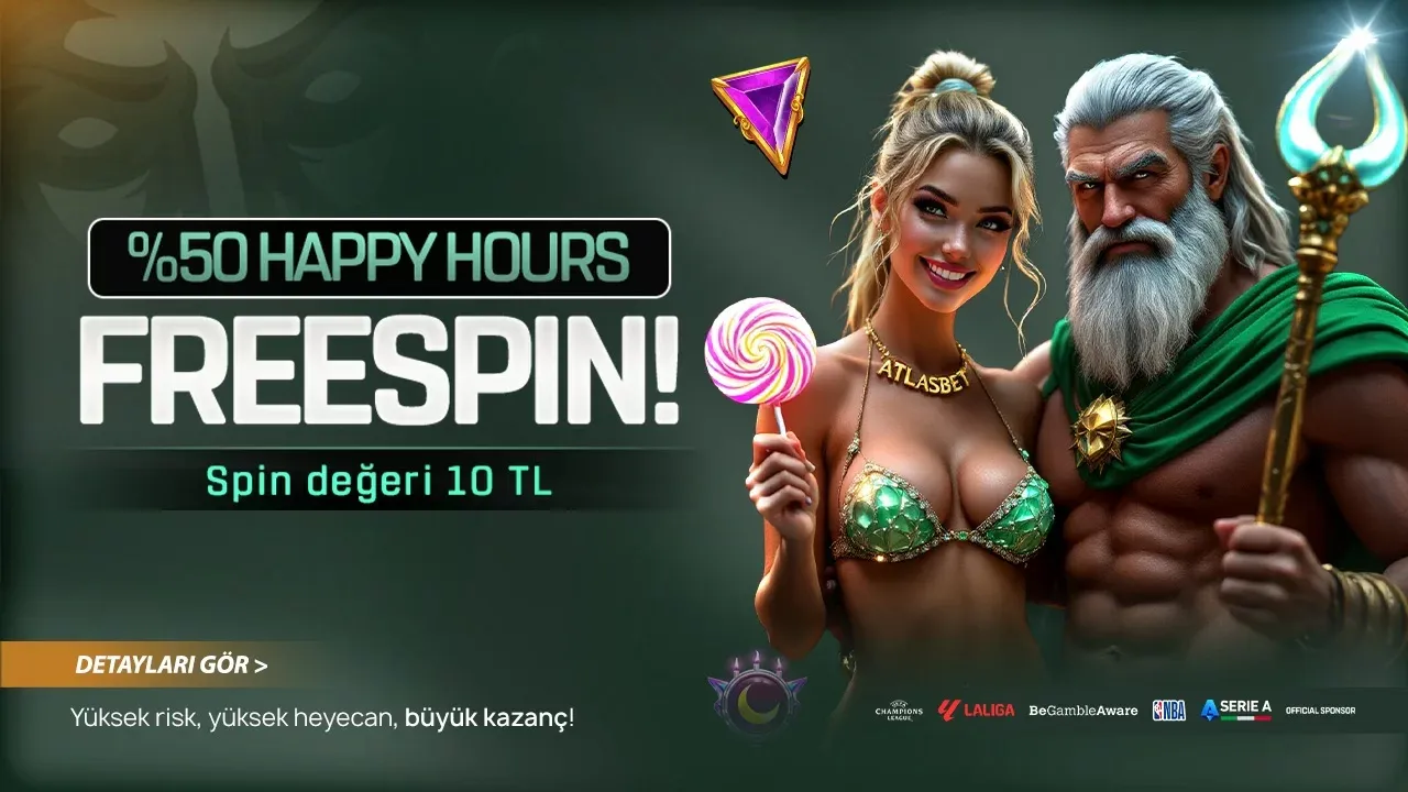 Happy Hours %50 Freespin Bonusu